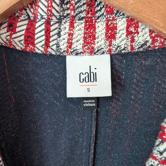 CAbi Red and White Striped Blazer - Picture 5 of 10